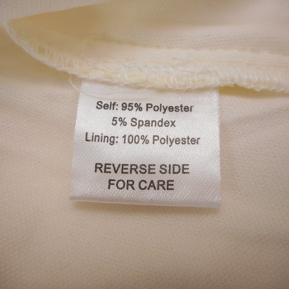 Alexia Admor Size S Cream Lace Top V-Neck Bell Sleeve Blouse Lined - Picture 7 of 8